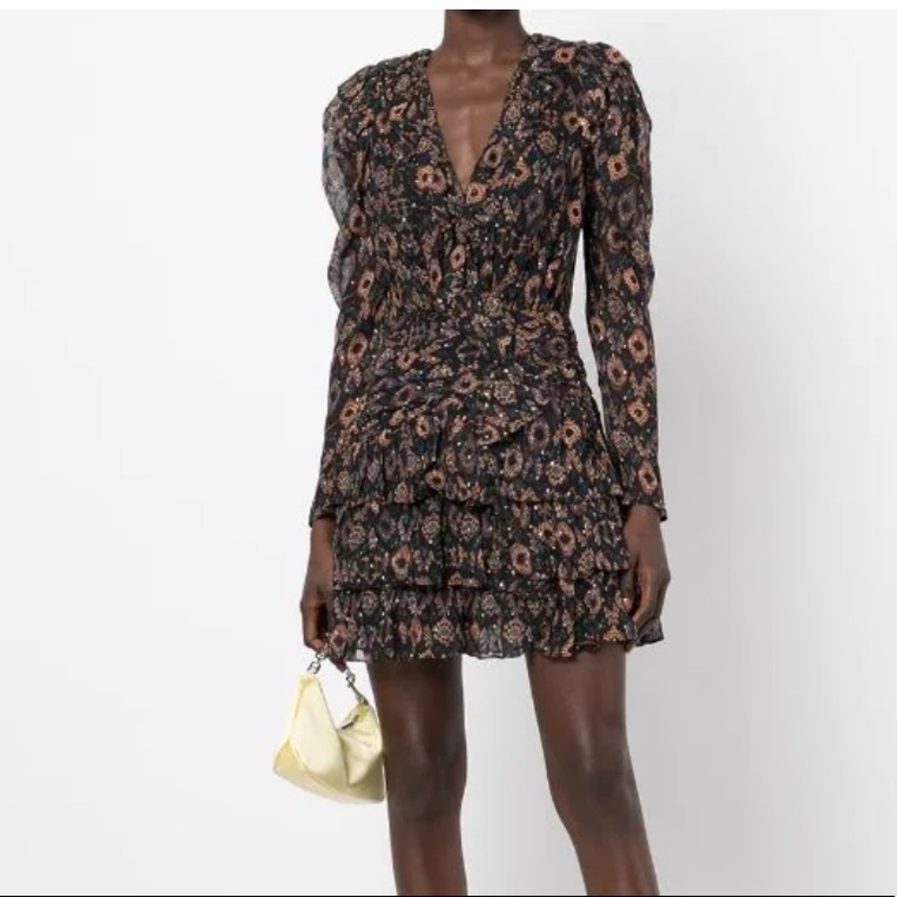 Ulla Johnson Esila ruffled mini dress, SIZE 8 NEW.  0181 - Picture 2 of 9
